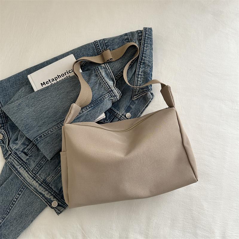 Large Capacity Solid Color Summer Women's Fashion Minimalist Commuter Tote Bag