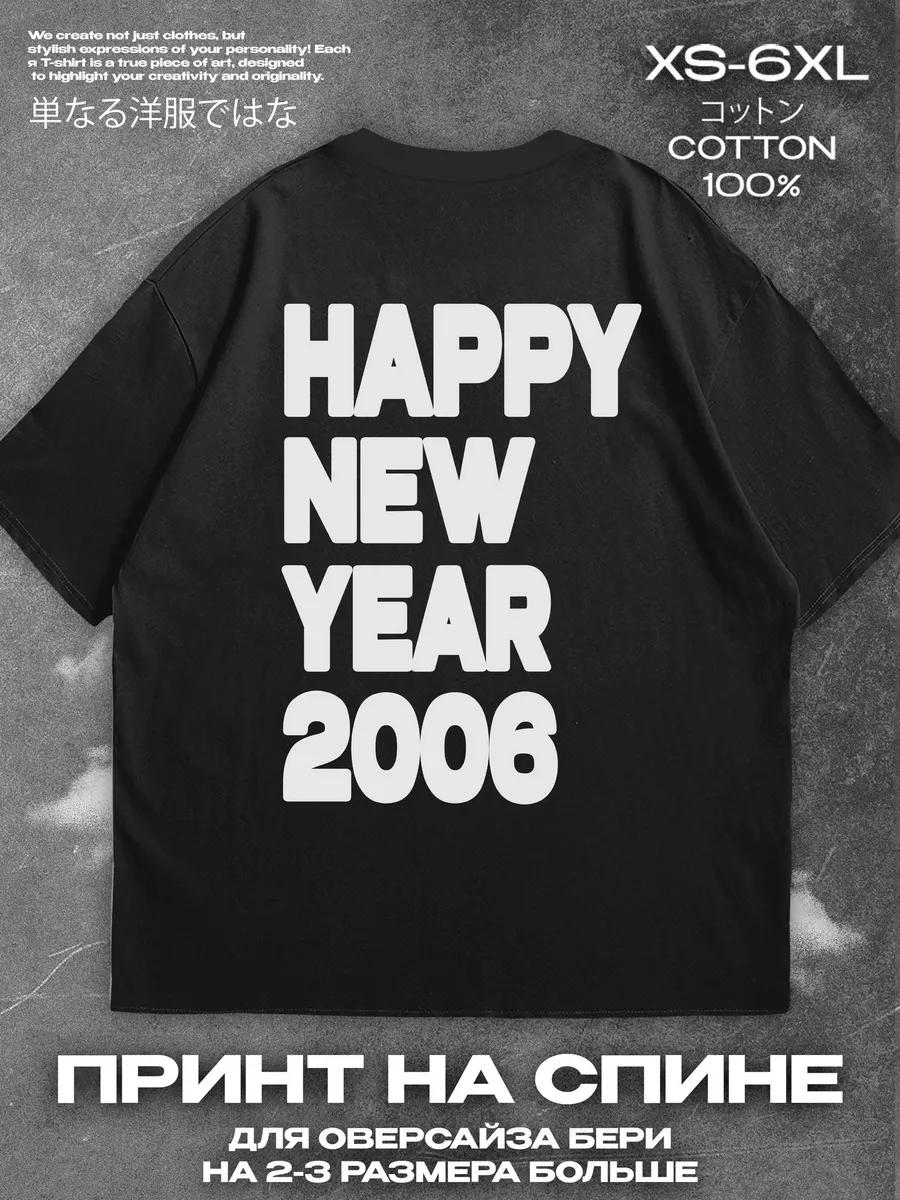 

Черная футболка 2006 принт на спине Мужская футболка Женские футболки с принтом букв Короткий рукав Футболка Повседневная Уличная футболка Топ L