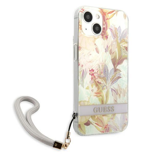 Guess Guhcp13Shflsu Iphone 13 Mini 5,4 Fioletowy/Purple Hardcase Flower Strap