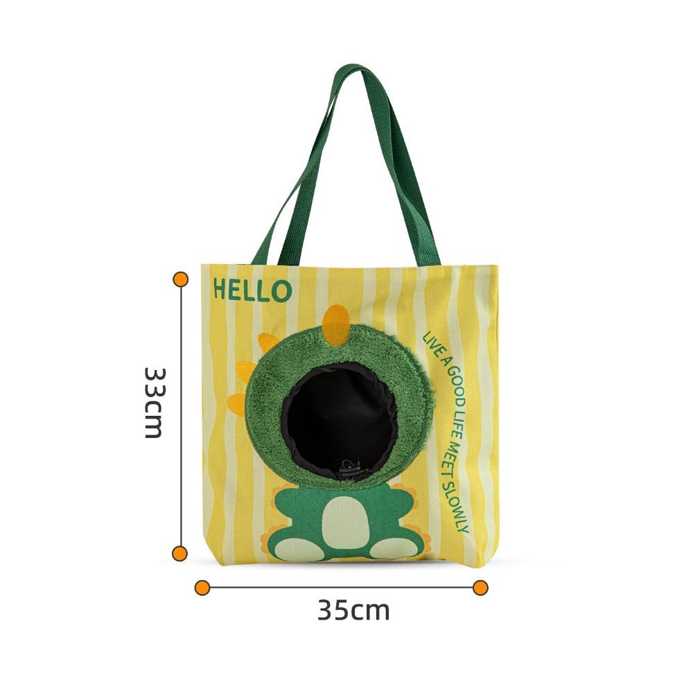 

Canvas Material Cat Carrier Bag Portable Puppy Travel Bag Cute Cat Outing Bag Walking Pets