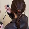 1PCS Anel de Cabelo Linha Telefônica Retrô Temperamento Feminino Simples Trança Bolha Artefato de Cabelo Tiara Rabo de Cavalo Faixa de Cabelo Acessórios de Cabelo