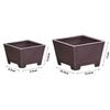 Creative Imitation Purple Clay Flower Pot Durable Thick Colorful Plastic Pot DIY Plants Rack Home