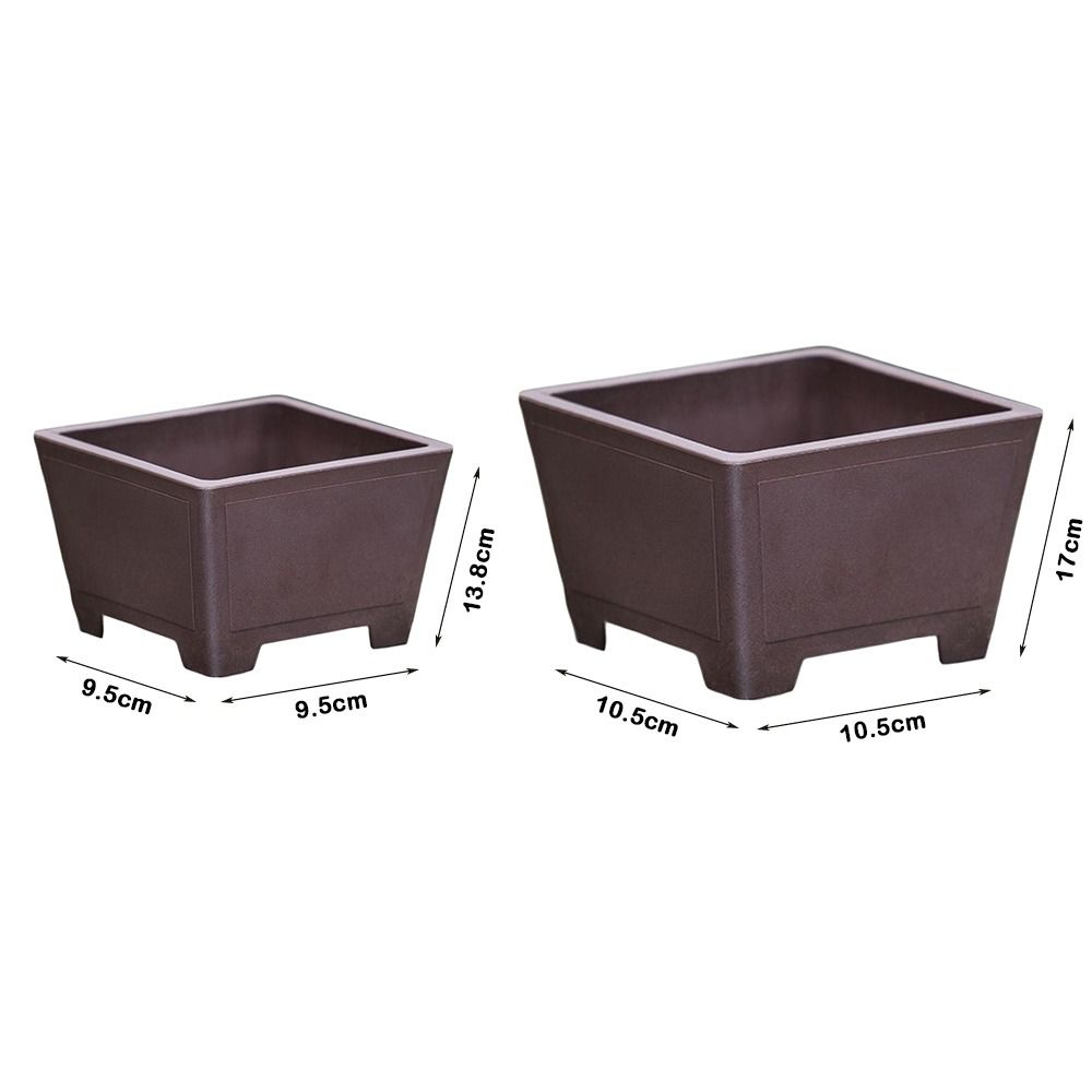 Creative Imitation Purple Clay Flower Pot Durable Thick Colorful Plastic Pot DIY Plants Rack Home