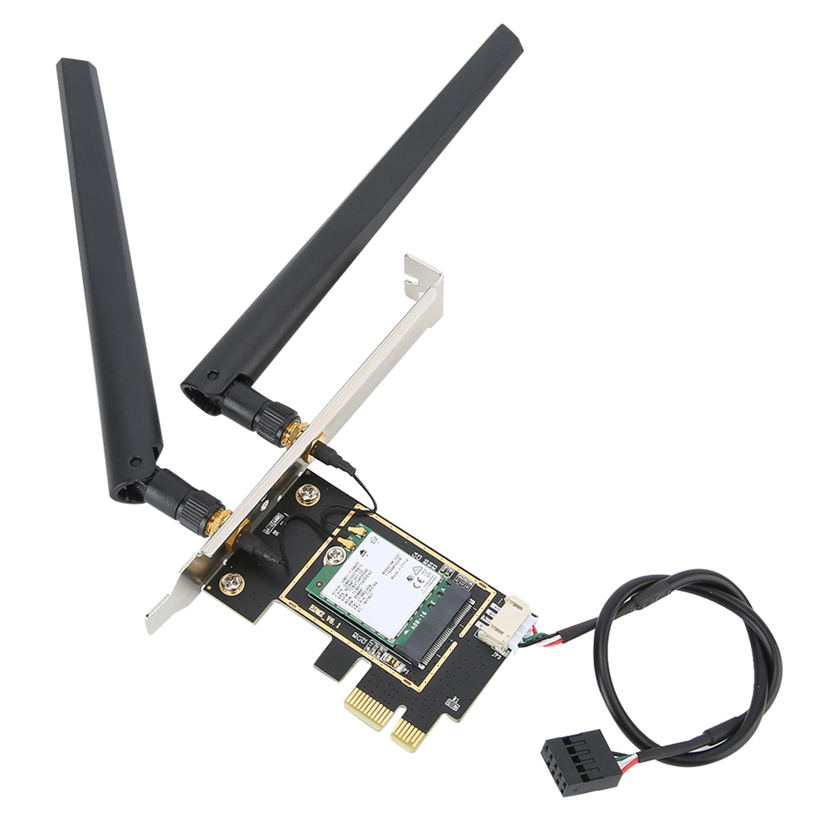 

Настільна дводіапазонна бездротова мережева карта 1730 Мбіт/с PCI E 9260AC 802.11ac з 6DBi AC68U