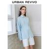 Women's Casual Cinched Waist Button-Up Shirt