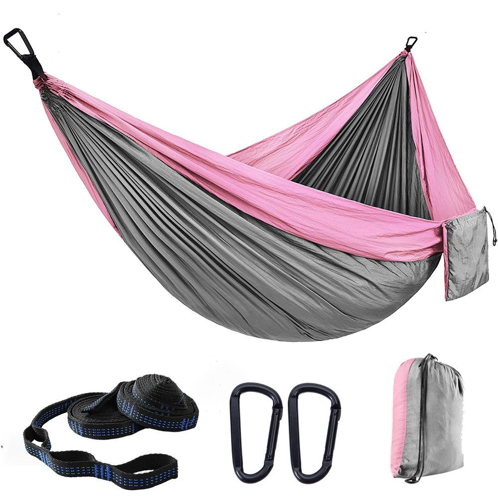 Parachute Cloth Hammock Outdoor Camping Swing 300*200 Double Lengthened and Widened Ultra-light Supplies