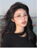 Minimalistische Golddrahtbrille im koreanischen Stil für Damen - High-End, myopiefreundlich, kleines Gestell für runde Gesichter