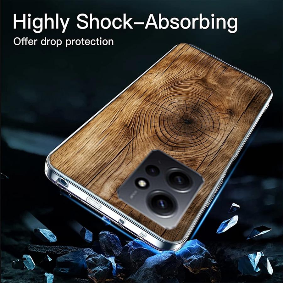 Wood Textures Phone Case For Redmi Note 14 15 Pro 5G 13 12 Pro Plus 11 11T 11E 11S 10 Pro 10S 9 9S Cover Cell Clear TPU Capa Com