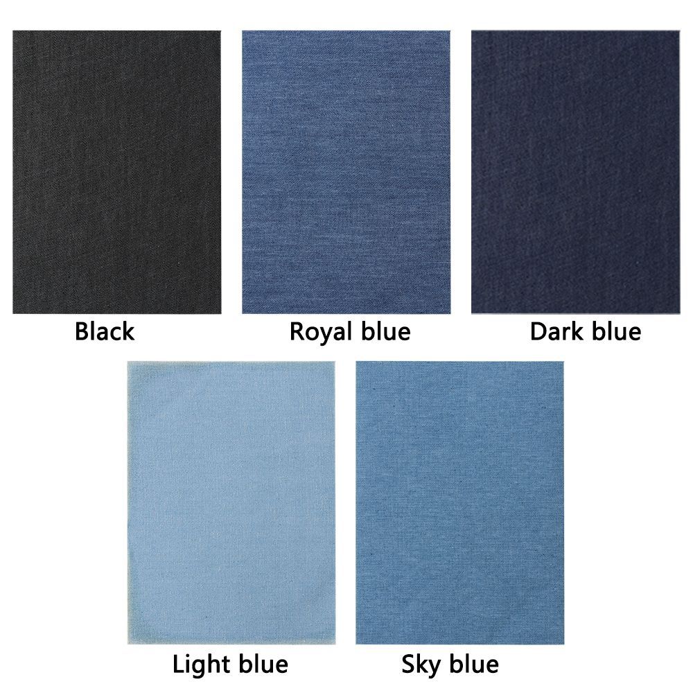 Jean-Flicken Jeans-Reparaturflicken Denim Aufbügelflicken Kleideraufkleber Nähzubehör Kleiderloch-Dekoration DIY-Basteln