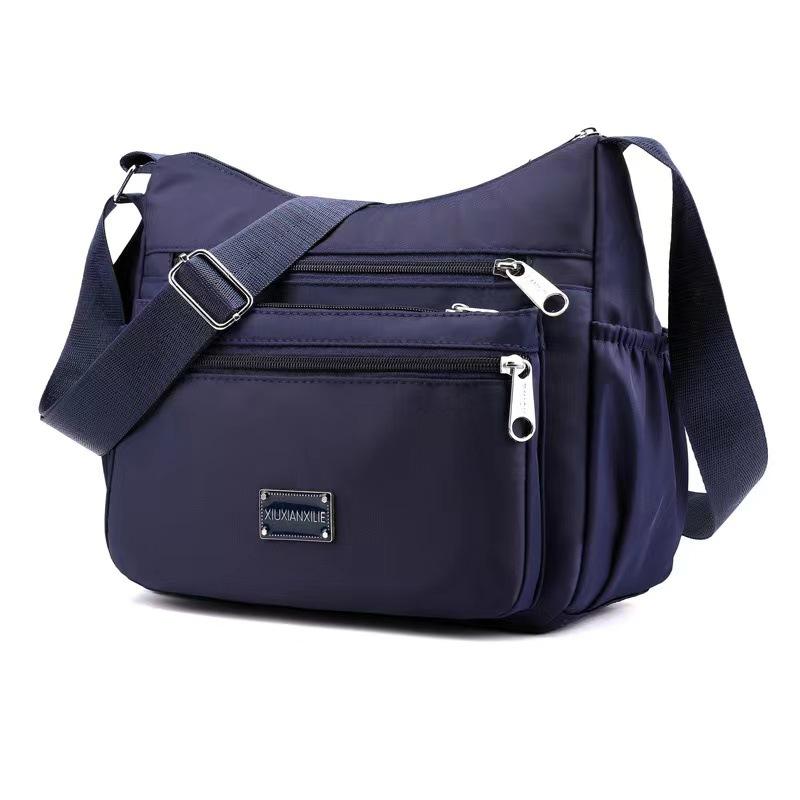 Damen Umhängetasche mit großem Fassungsvermögen Nylon-Canvas-Tasche Wasserdicht und verschleißfest Mehrere Taschen für Pendler, Freizeit, Outdoor Crossbody-Tasche
