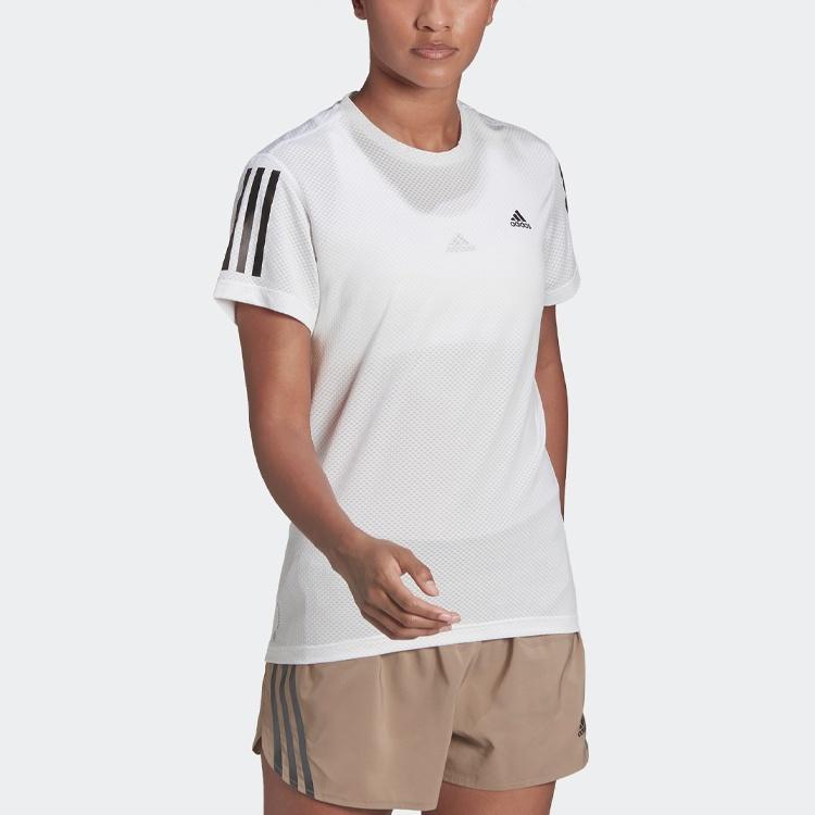 (WMNS) adidas Otr Cooler T-Shirt Asia Sizing 'White Black' Women's HB9375