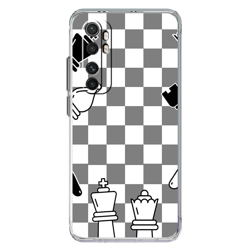 Phone Case For Xiaomi Mi Poco X7 X6 X5 NFC X3 F7 Ultra F6 Pro F3 15 14T 14 13T 11 12 13 Lite Clear TPU Cover chess board art