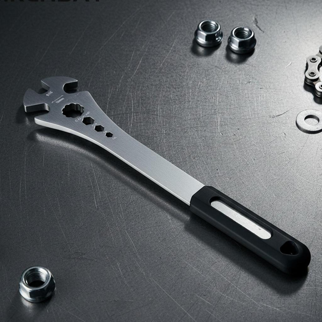 Bike Pedal Wrench Sturdy Versatile for Workshop, Mechanics