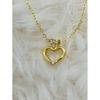 Used AHKAH K18 Heart Necklace Diamond