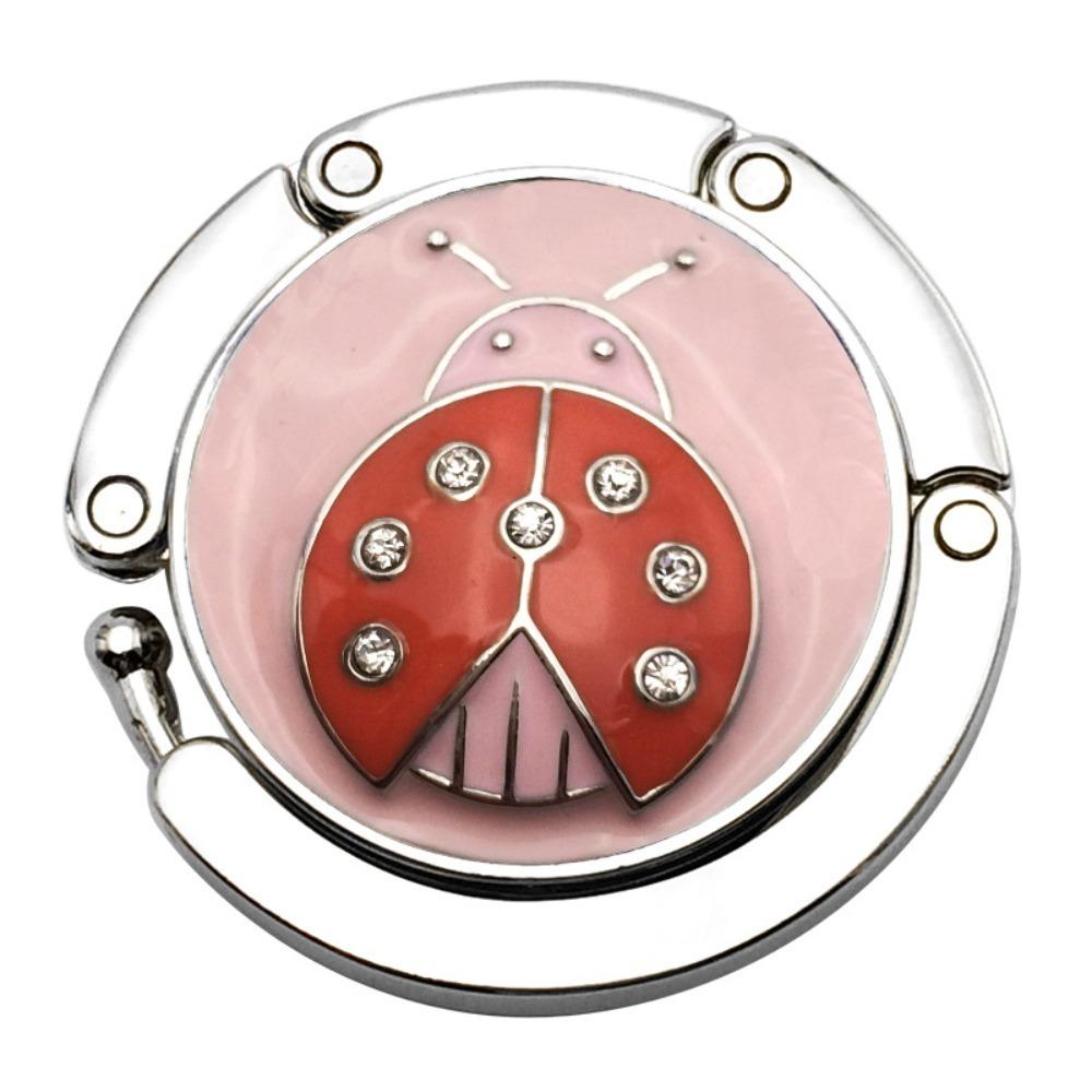 Metal Round Hook Vintage Flowers Foldable Table Hook Purse Bag Hanger Handbag Hanger Desk Hooks Travel Portable Hook
