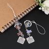 Transparent Keychain Cute Goldfish Wind Chime Pendant Keyring Phone Lanyard Kawaii Bag Decorative Accessories Home Decorations