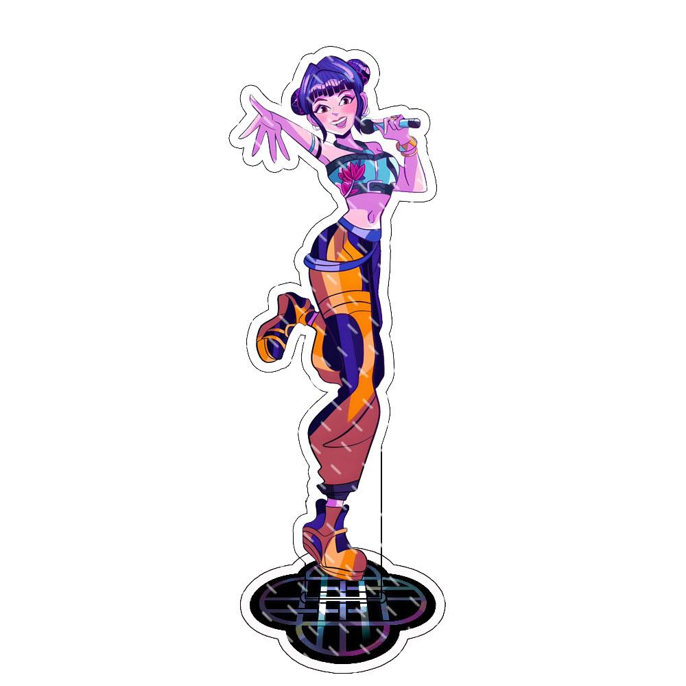 

Аниме K-pop Охотники на демонов Фигурка Акриловая Подставка Модель Руми Мира Зои День рождения Настольное украшение Рождество Подарки для фанатов 15 см 15 cm