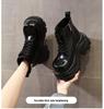 Women's Autumn 2025 Thick-Soled Hidden Heel Martin Boots - Slimming Ankle Design with Soft Sole
