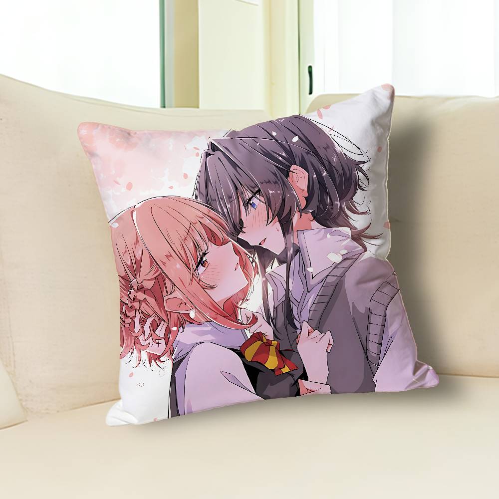 W-Whisper Me a Love Song Manga Celebrity Merchandise All-Match Printed Pillow Case Sofa Car Office Room Decoration Protector