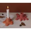2Pcs Water Drop Candle Holder Silicone Mold for DIY Gypsum Tabletop Candlestick
