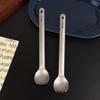 Camping Long Handle Spoon Lightweight Stainless Steel Corrosion Resistance Spork/Spoon Portable Picnic Camping Dinnerware