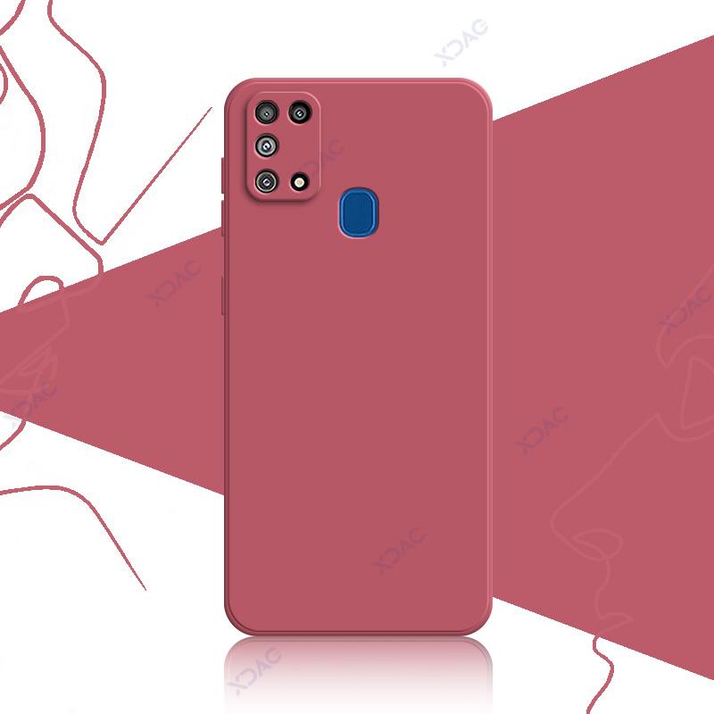 Luxuriöse, modische und süße Schutzhülle für Samsung Galaxy M31 Prime F41 SamsungM31 SamsungF41 360 weiche, quadratische Handytaschen aus flüssigem Silikon