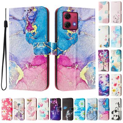 Colored Marble Luxury Painted Leather Case Wallet Book Style Cover for Motorola Moto G60,G40 Fusion,G10,G20,G30,G Play,G Power,Edge 50 NEO...