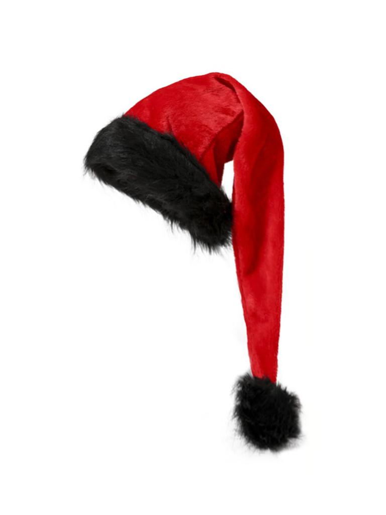 1pc Plush Christmas Hat, Christmas Party Hat, Men's and Women's Christmas New Year Party, Christmas Party Decorative Hat