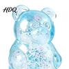 Stress Relief Gadget Mini Clear Bear Squeeze Toy, Sitting Sensory Desk Toy Soft Stretchy Sugar Ball Fidget Party Favors Kids