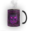 Color Changing Cups Touch My Coffee Mug 11oz 3D Fire Skull Black Ceramic Coffee Mug Halloween Gift Mug Gamer Husband Tea Cup