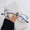 Blue Light Computer Glasses Men  Metal Round Frame Myopia Glasses Women Vintage Optical Nearsighted Eyeglasses 0 To -600