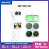 NEEWER ND-Filterset Nur für Insta360 Luna Ultra Gimbal-Kamera, Variable Neutraldichte (ND2-32) + CPL + 1/4 Schwarz Diffusion
