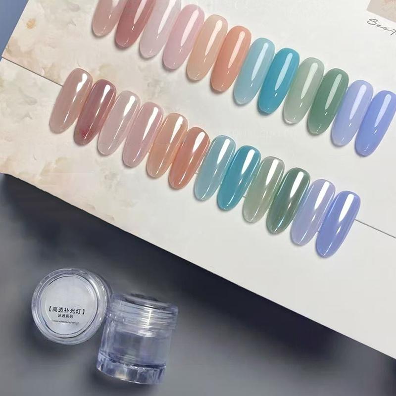 1Jar Plating Aurora Chrome Nail Powder Orange High-Gloss Moonlight Mirror Fine Glitter Pigment Aurora Pearl Rubbing Dust Chrome