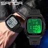 SANDA Fashion Sports Watch For Men Waterproof Night Light Alarm Clock Large Led Digital Screen Men's Women's Unise Student Watch