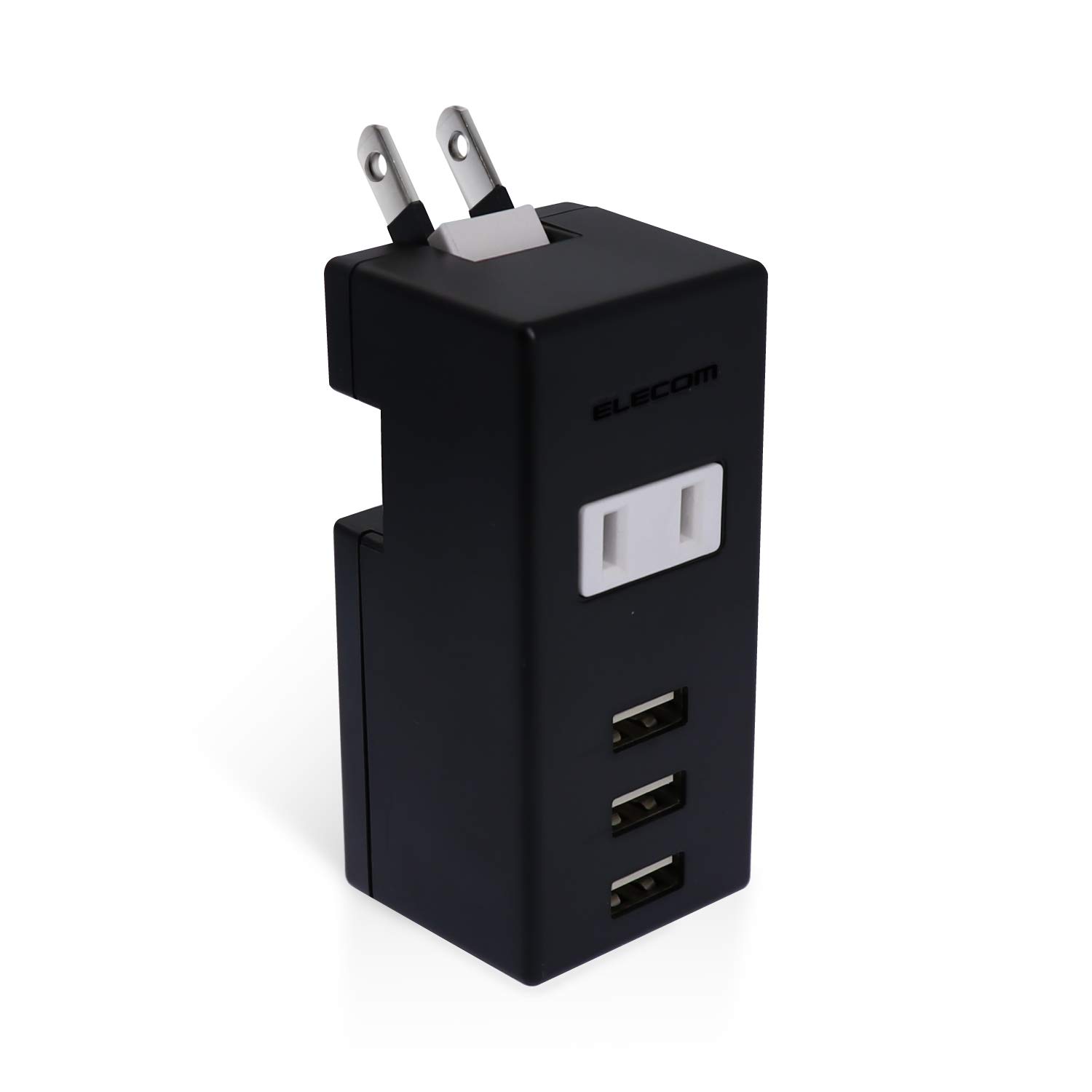 

Elecom USB female xx tap/USB 3/AC 1/Вертикальная вставка/2.1A/Черный чёрный