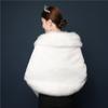 Dicker warmer Strickschal aus Kunstpelz für Damen, Winter, elegant, Umhang, Wickel, Hochzeit, Brautjungfer, Qipao Kleid