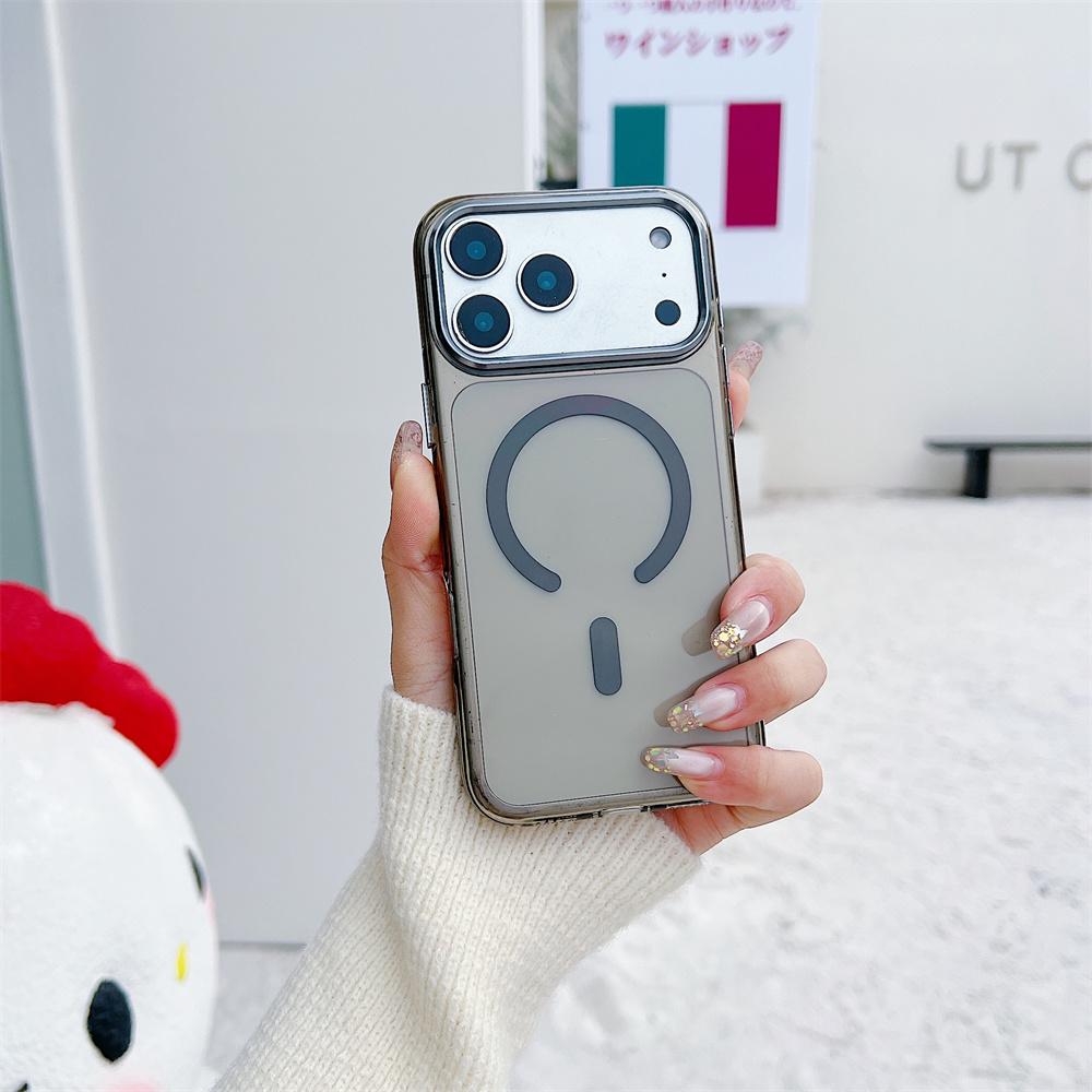 Luxury For Magsafe Magnetic Clear Wireless Charge Hard PC Case For iPhone 17 Pro Max Air 16 Plus 15 14 13 12 11 Shockproof Cover