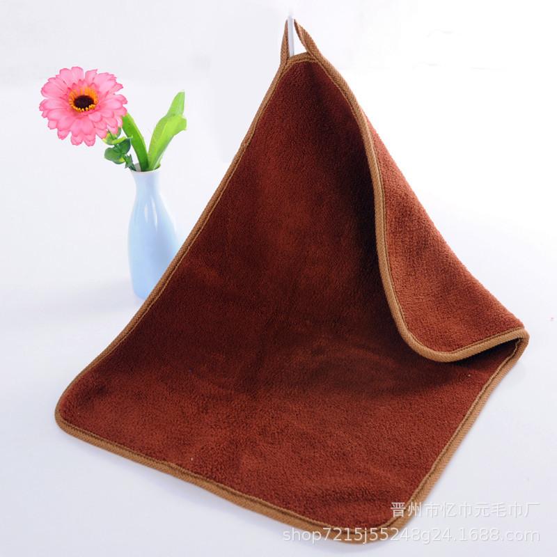 Hangable High-density Coral Fleece Multi-functional Cleaning Towel Absorbs Water Without Shedding Hair, Kitchen and Household