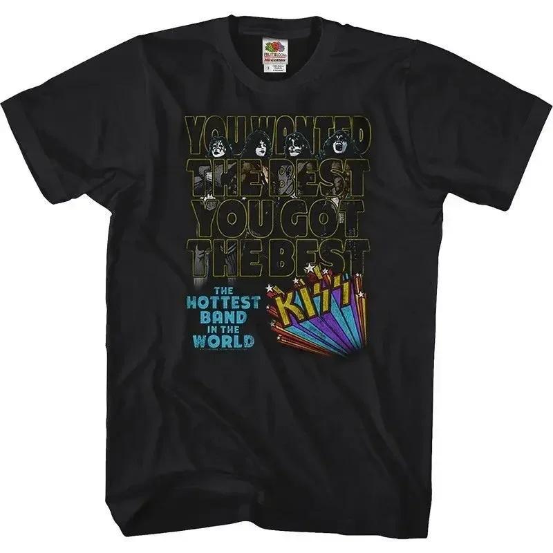 Tričko Kiss Band Pánské Dámské Módní Tričko Bavlněné Tričko Kisss Topy Trička Pánské Volnočasové Hudební Rockové Camisetas Hombre Zábavné Topy