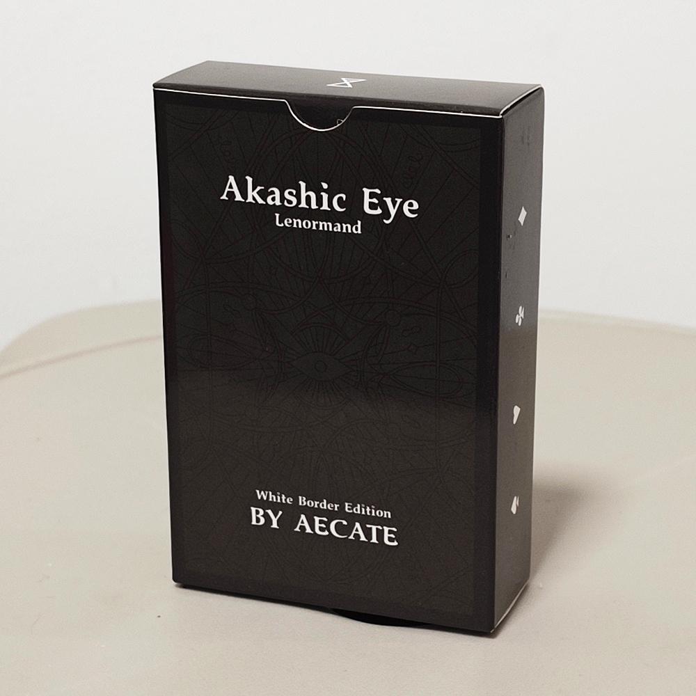 9*6cm Akashic Eye Lenormand: 61-Card Divination Set (36 Traditional + 12 New + 13 Optional) Modern Illustrated Oracle Cards