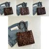 Trendy Leopard Pattern Tote Bag For Women Chic Minimalist Shoulder Handbag With Large Capacity