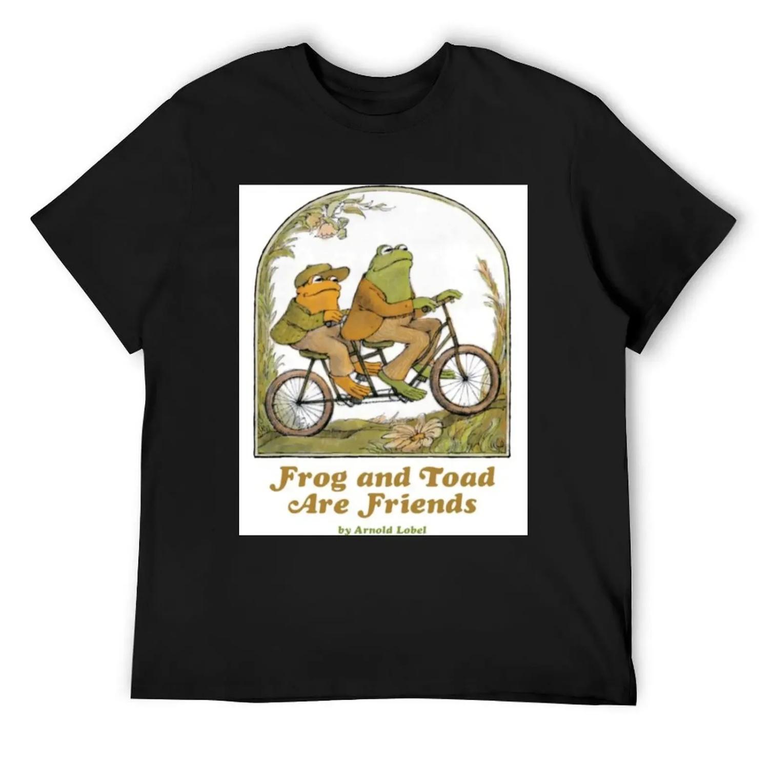 

Frog And Toad T-Shirt rapper graphic tees fashion shirts summer 2025 mens cotton t shirts XXXXXL чорний