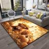 Autumn Thanksgiving Doormat Stained Glass Pumpkin Carpet Luxury Living Room Bedroom Front Door Welcome Entrance Floor Mat New