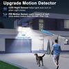 Solar Outdoor Lights, IP65 Waterproof Motion Sensor Outdoor Lights, 3 Head Solar Security Flood Lights With Wide Lighting Angle
