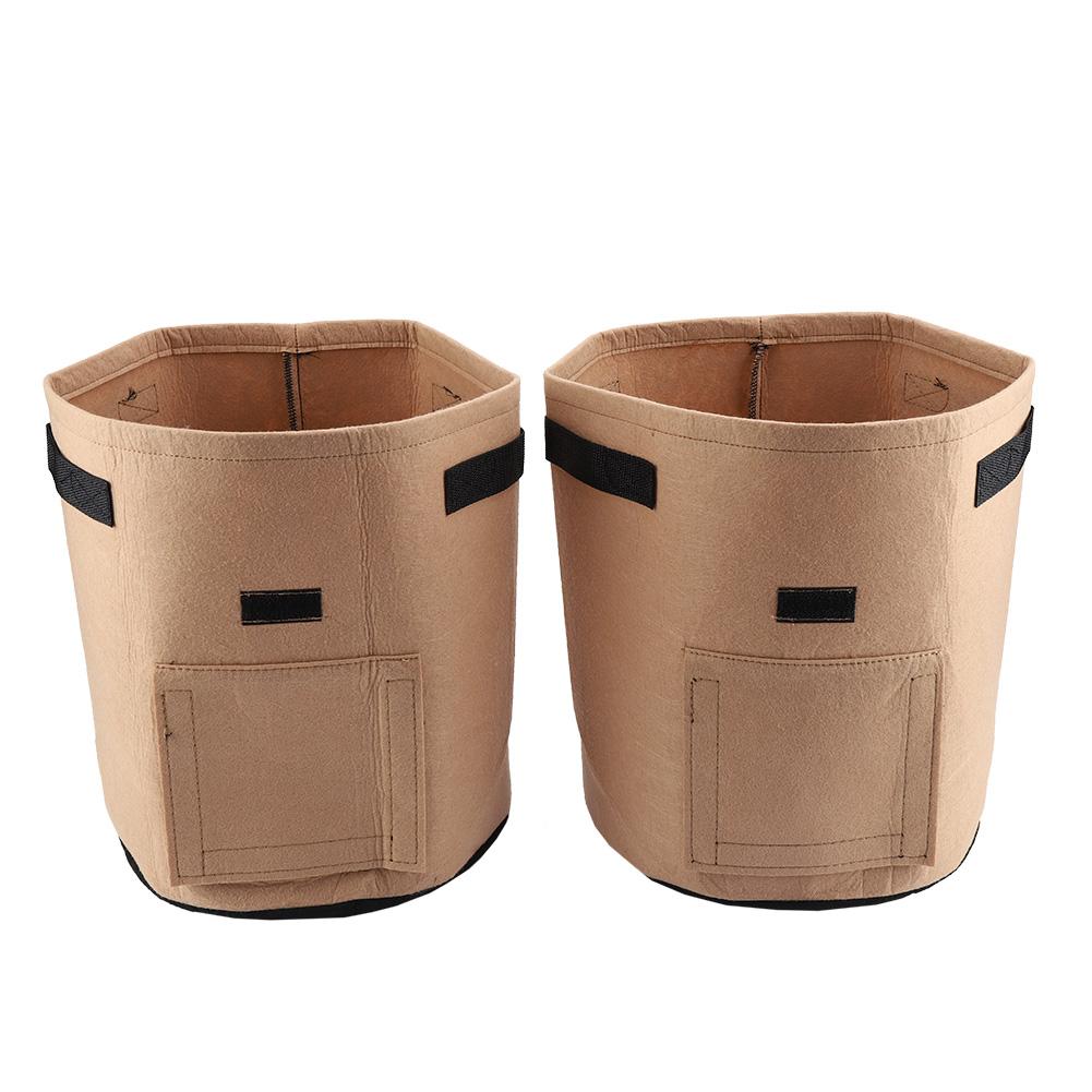 Breathable Potato Tomato Planting Bag Outdoor Garden Vegetable Plant Growth Bag(Brown)