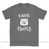 I Hate People Men T Shirts Bear I Eat People Solitary Autism Casual Cotton Short