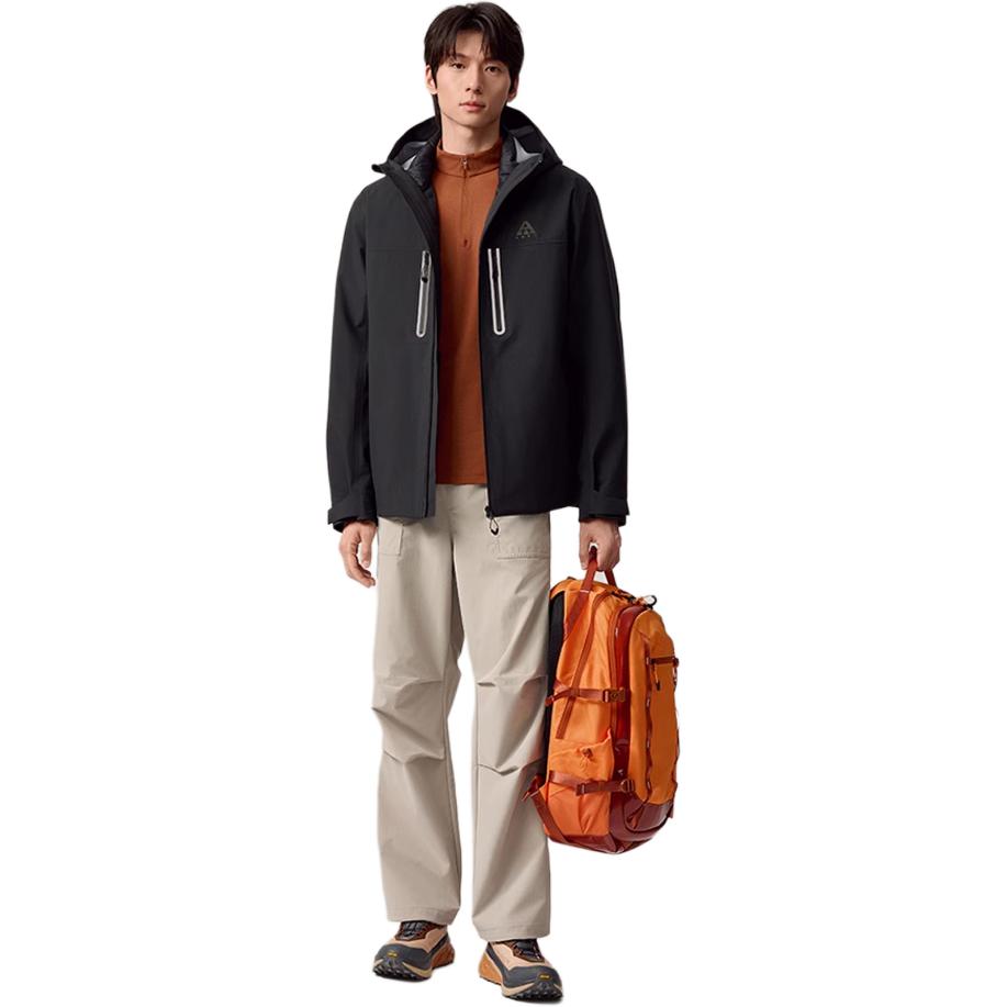 Anta Outdoor Fashion Comfortable Waterproof Windproof Jacket Two-Piece Set Men Jackets 952546603-3