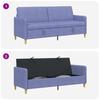 Storage Sofa in Jeans Blue 192 x 78 x 87 cm Polyester
