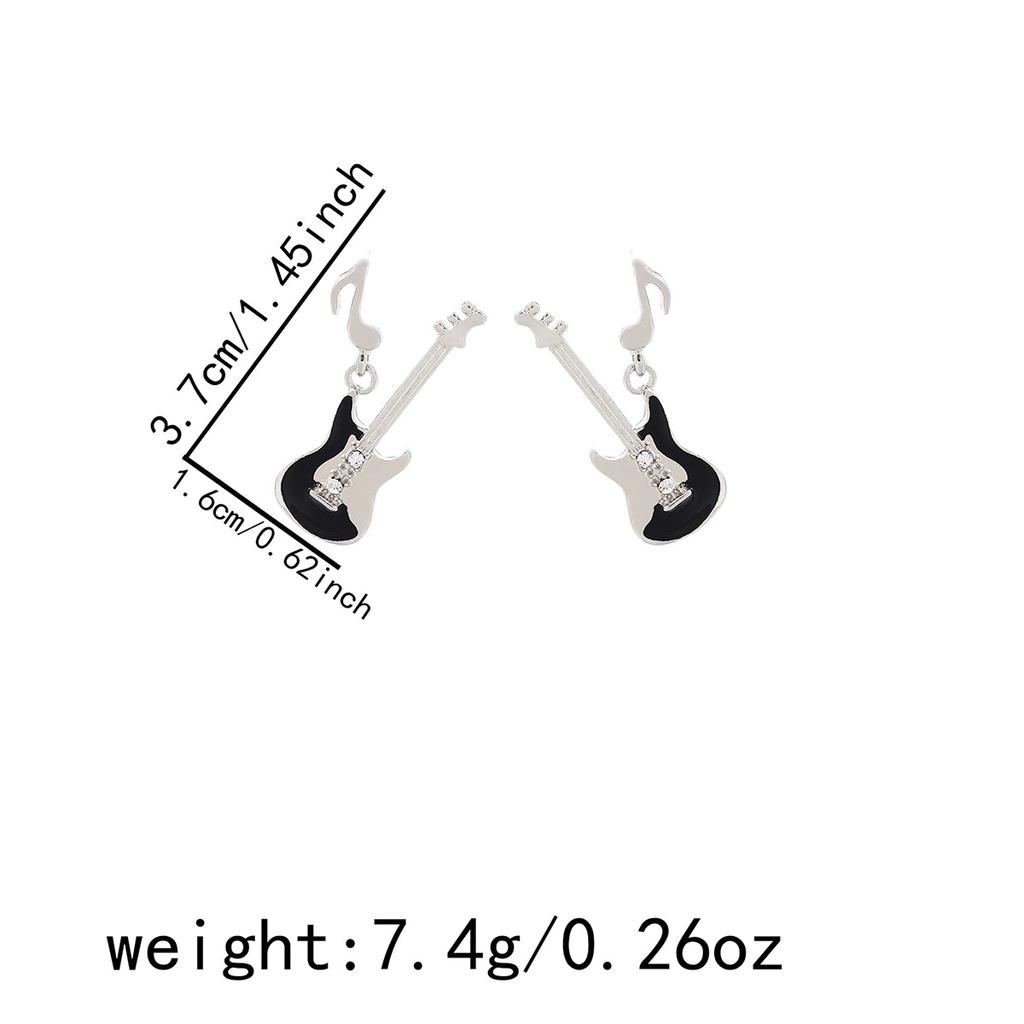 Ruggedly Chic Lightning Guitar Earrings – Cool Punk Rock Jewelry for who Love Music
