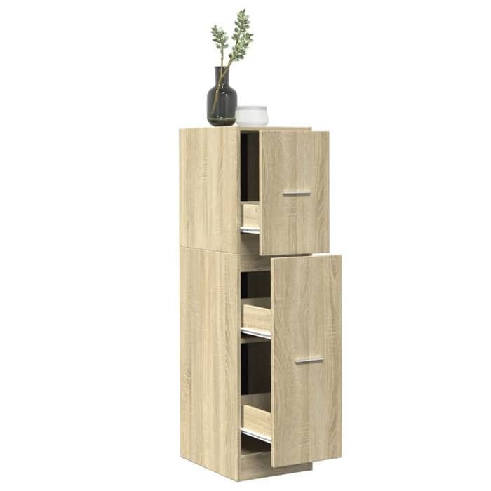 VidaXL Armoire d'apothicaire chêne sonoma 30x41x118 cm bois ingénierie, coffre d'apothicaire, meuble d'apothicaire, coffre à 855162
